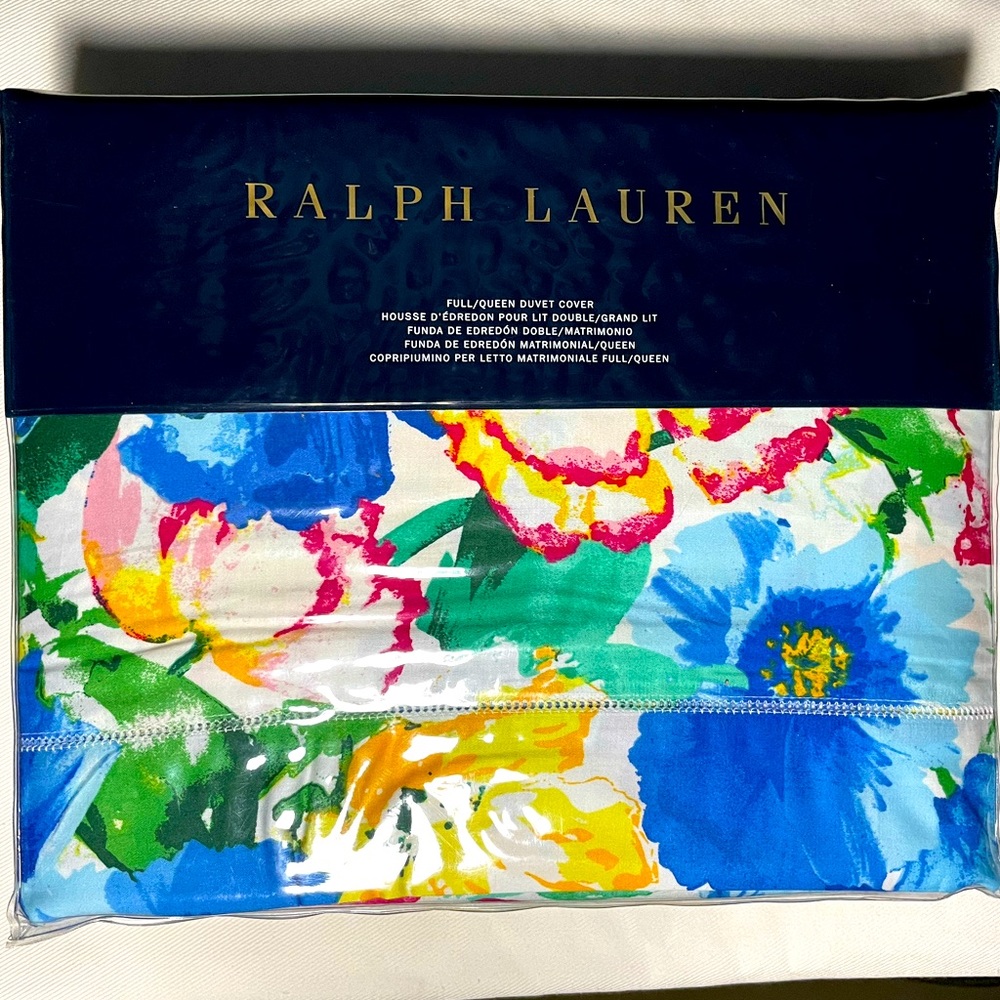 NWT   RALPH LAUREN   FULL/QUEEN  DUVET COVER   ASHLYN FLORAL